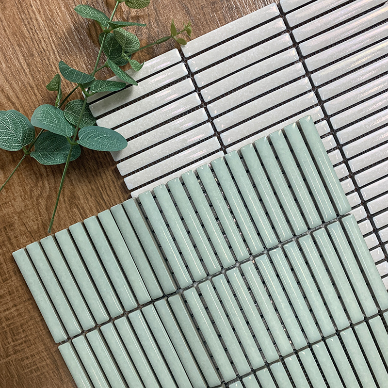 Foshan Kit Kat Finger Linear Strip Long Bar Design Porcelain Wall Mosaic Tile For Bathroom And Kitchen