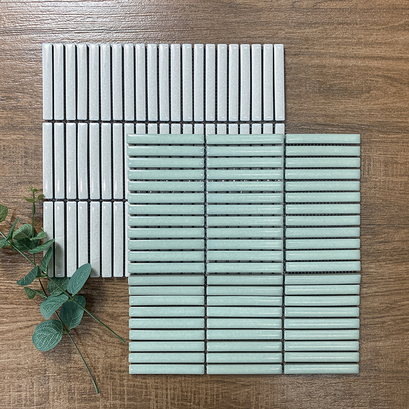 Foshan Kit Kat Finger Linear Strip Long Bar Design Porcelain Wall Mosaic Tile For Bathroom And Kitchen