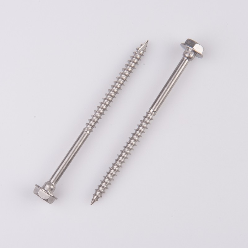 Custom Stainless Steel Torx Hex Flange Head Long Self Tapping Screw For Wood