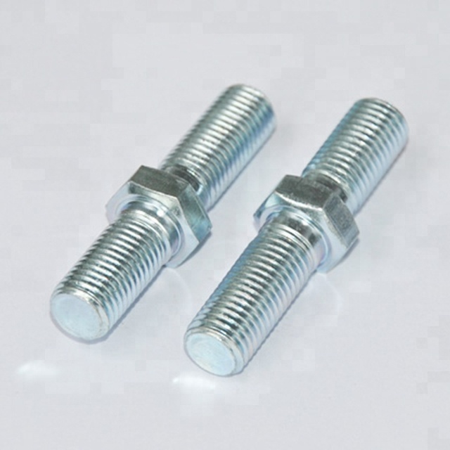 Double Ended Thread Stud with Round Washer Attached