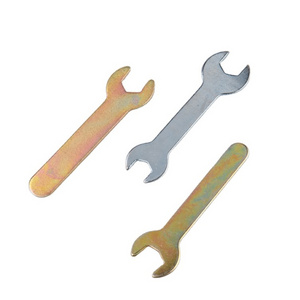 Hand Tool Carbon Steel 45# Hardened Hexagonal Stamped Spanner Single Flat Open End Super Mini Disposable Small Wrench