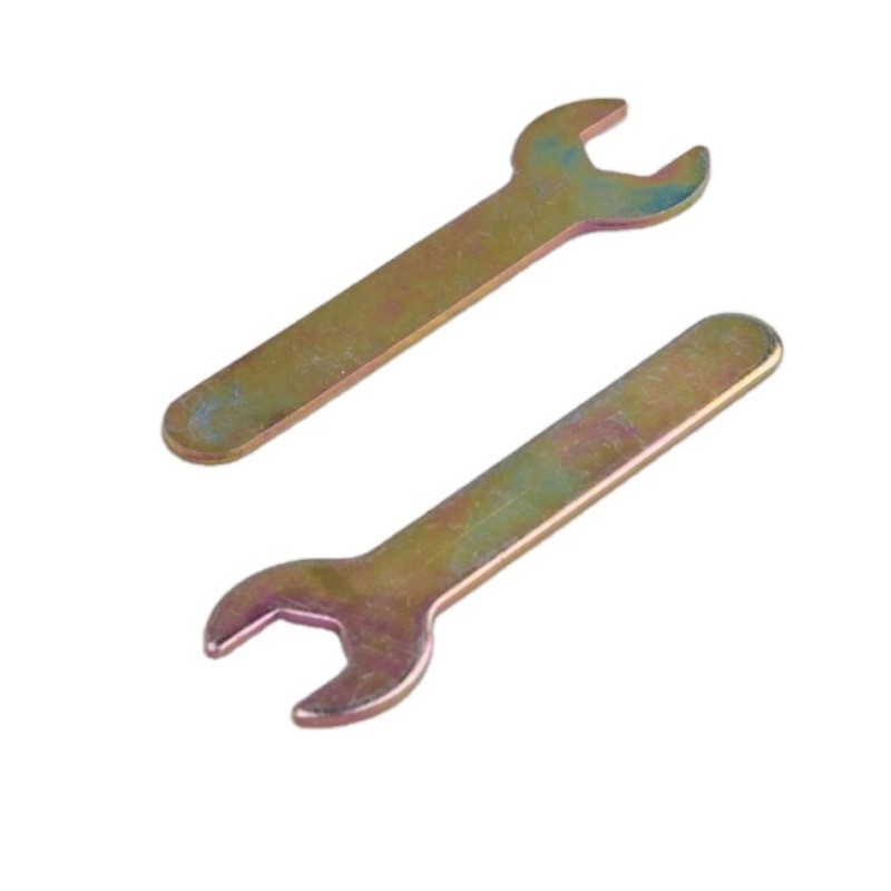 Hand Tool Carbon Steel 45# Hardened Hexagonal Stamped Spanner Single Flat Open End Super Mini Disposable Small Wrench