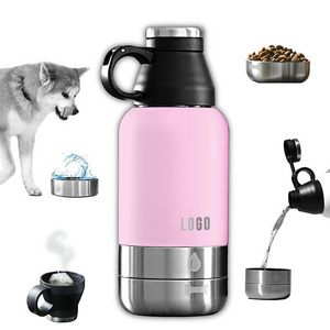 NEW Portable Dog Water Bottle For Small Large Dogs Bowl Outdoor Walking Puppy Pet Travel Water Bottle with Drinking Feeder Bowl