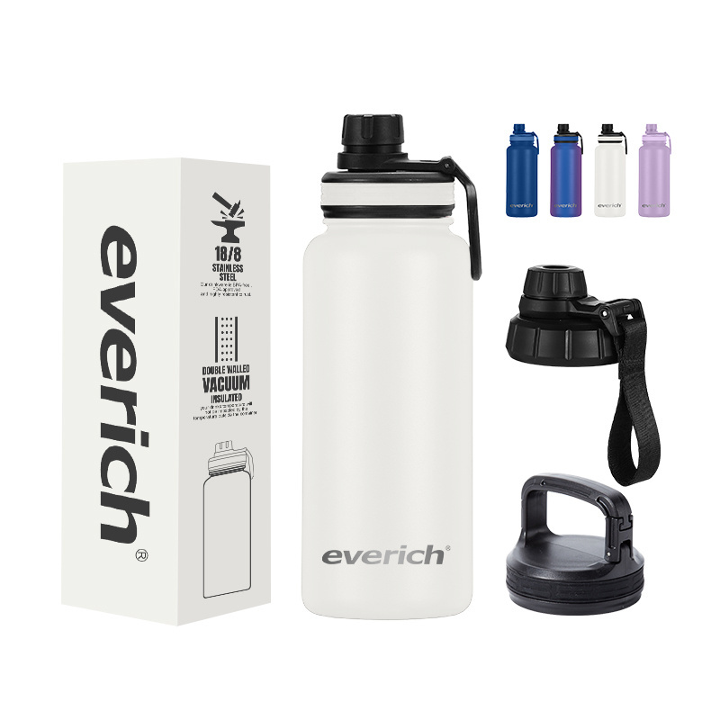 32oz Leak Proof Vacuum Insulated Stainless Steel Sports Water Bottle with Straw Lid for Gym Travel Camping BPA FREE color box