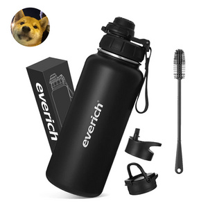 32oz Leak Proof Vacuum Insulated Stainless Steel Sports Water Bottle with Straw Lid for Gym Travel Camping BPA FREE color box