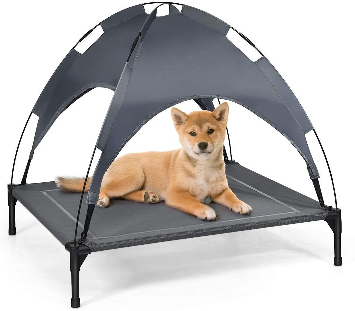 Factory Direct Supply Dog Bed Indoor Outdoor Cooling Elevated Pet Air Cot with Removable Canopy Shade Tent,1 Replacement Cover