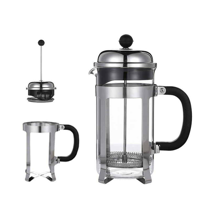 Stainless Steel French Press Coffee Maker 32 Ounce Filtration System Glass French Coffee Press