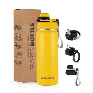 Everich Vacuum Sport Double Wall Stainless Steel Drink Insulated New Lock Lid Water Bottles With Custom Color Logo