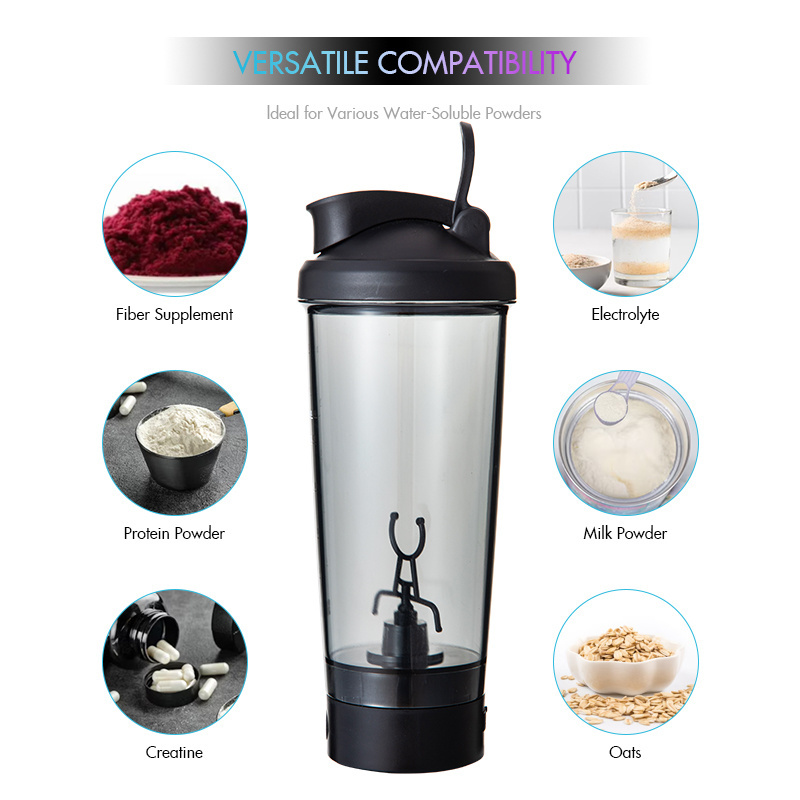 Wholesale Customization BPA Free Electric Protein Shaker Bottle Gym Sports Outdoor Plastic Water Bottle