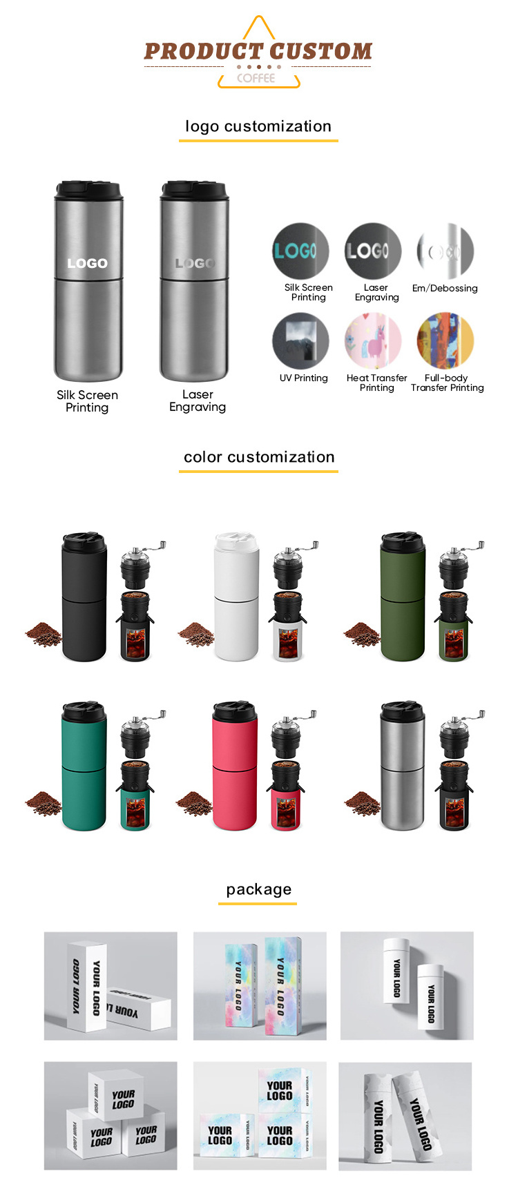 Portable wireless coffee maker small travel rechargeable handheld coffee cup mini espresso coffee machine outdoor