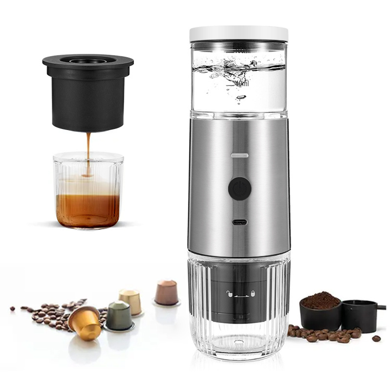 Wholesale round Portable Coffee Maker Leakproof Cold Brew Iced Tea Set with Glass Container