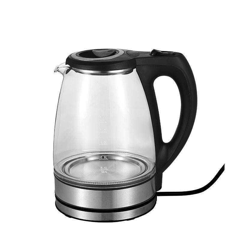 household portable BPA-free glass electric kettles with Stainless Steel Filter and Inner Lid