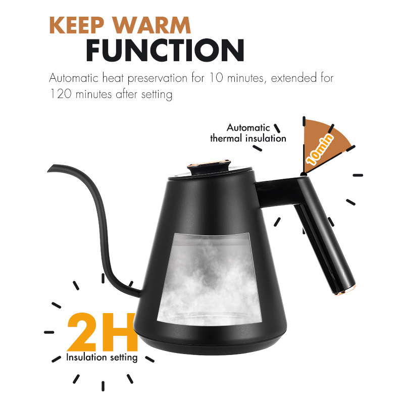 Hot Selling Household Electric Kettles Water Boiler Milk Tea Coffee Drinking Stainless Steel With Handle