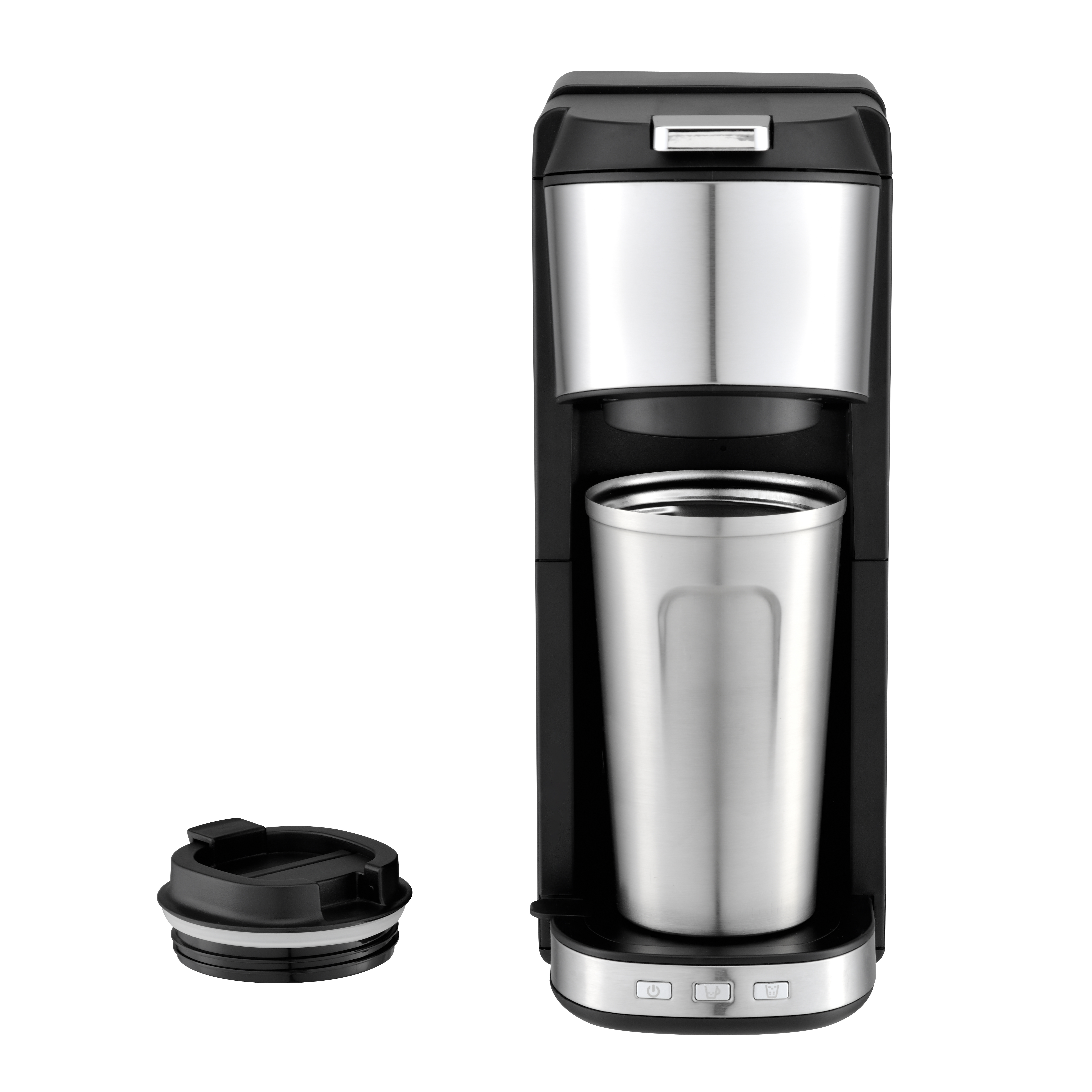 Everich 900ml 2 in 1 adjustable drip tray mini espresso k-cup single-serve coffee maker