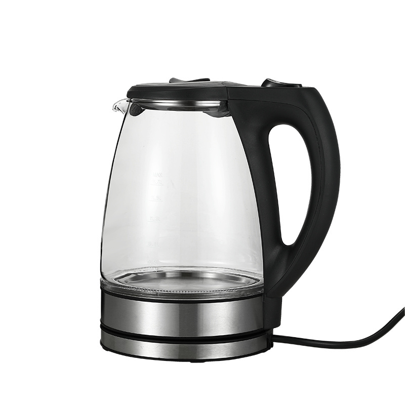 New Design Home Appliances Cordless Water Tea 1.7L Glass Electric Kettle With Led Light