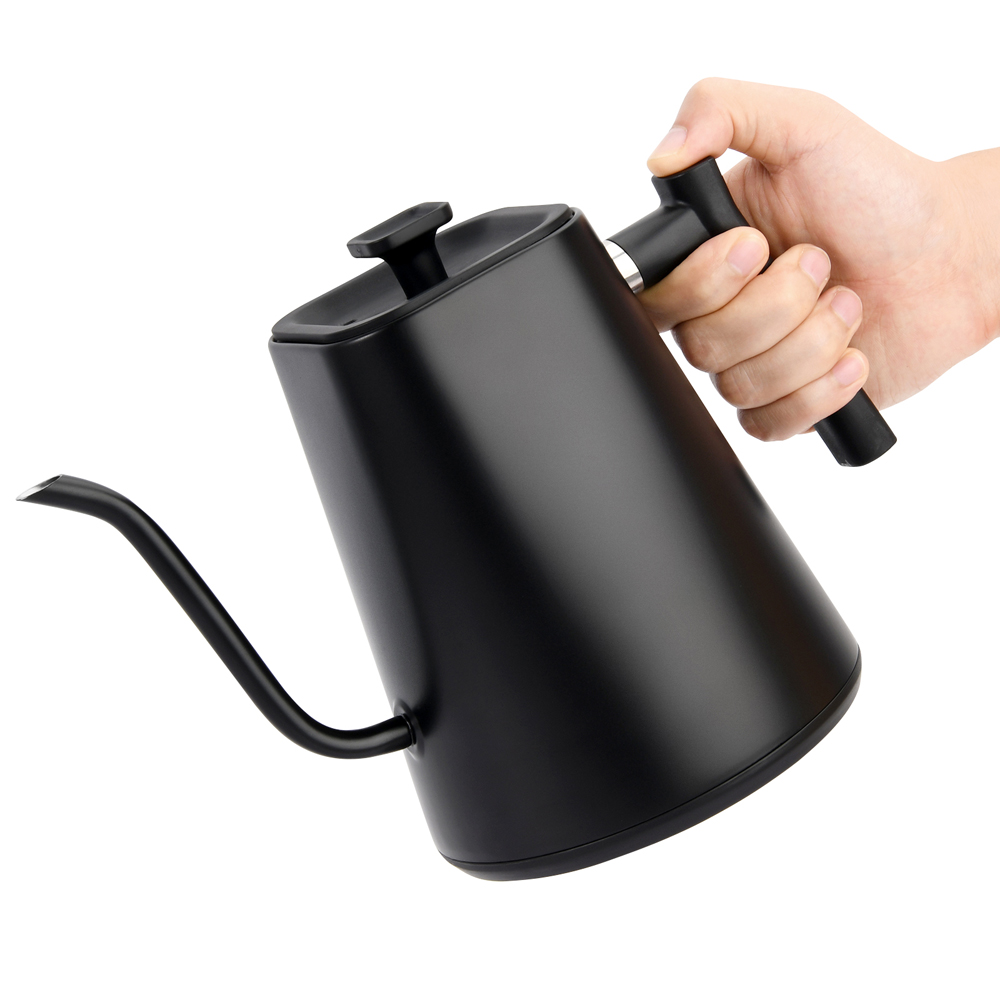 Black Stainless Steelwater boiler 0.9L electric gooseneck kettle For Pour Over Coffee Tea