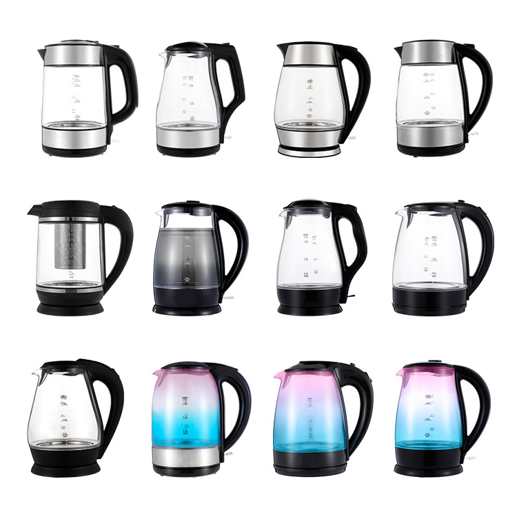 Electric Home Appliances 1.7L Glass Electric Kettle For Hot Water Double Wall With Electric Jug