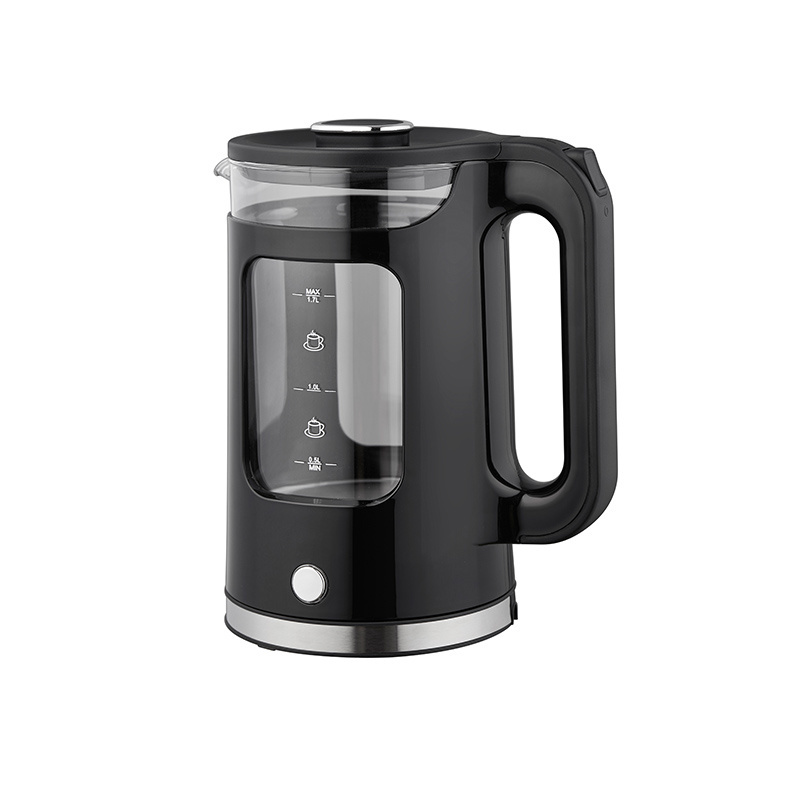 Electric Kettle With High Quality Borosilicate Glass 1.7L Digital Double Layer Water Boiler