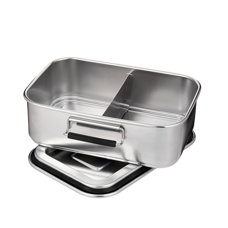 900ml Sustainable Tiffin Eco Friendly Metal Bento Box Food Storage Container Stainless Steel Bento Box Leak Proof