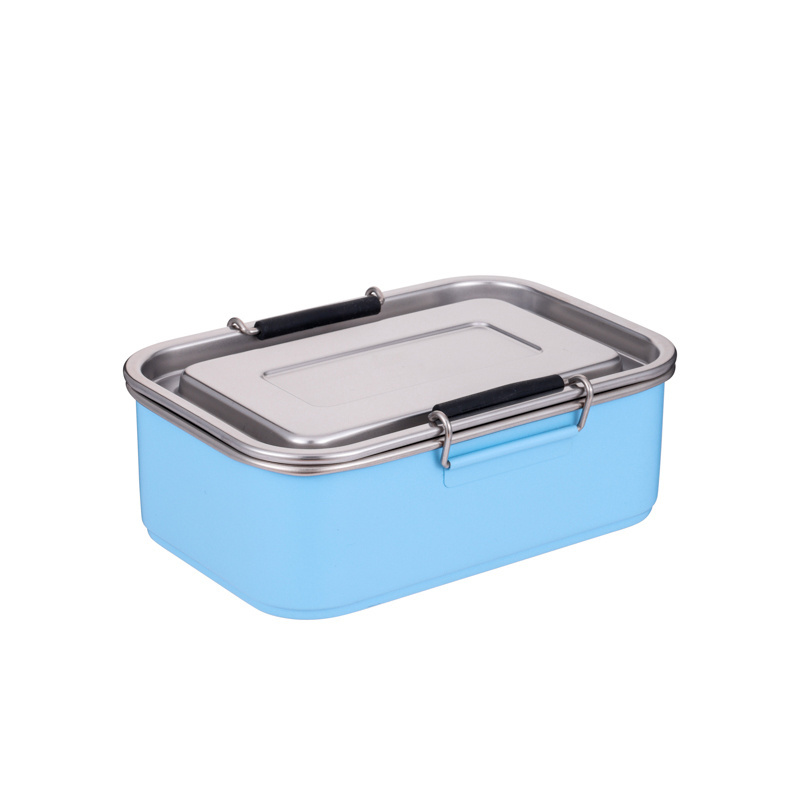 30oz Stainless Steel Lunch Bento Box 3 Compartments, Leak-Proof Food Containers for Travel Work Eco-Friendly Meal Storage