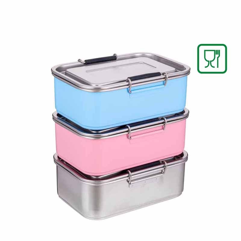 30oz Stainless Steel Lunch Bento Box 3 Compartments, Leak-Proof Food Containers for Travel Work Eco-Friendly Meal Storage