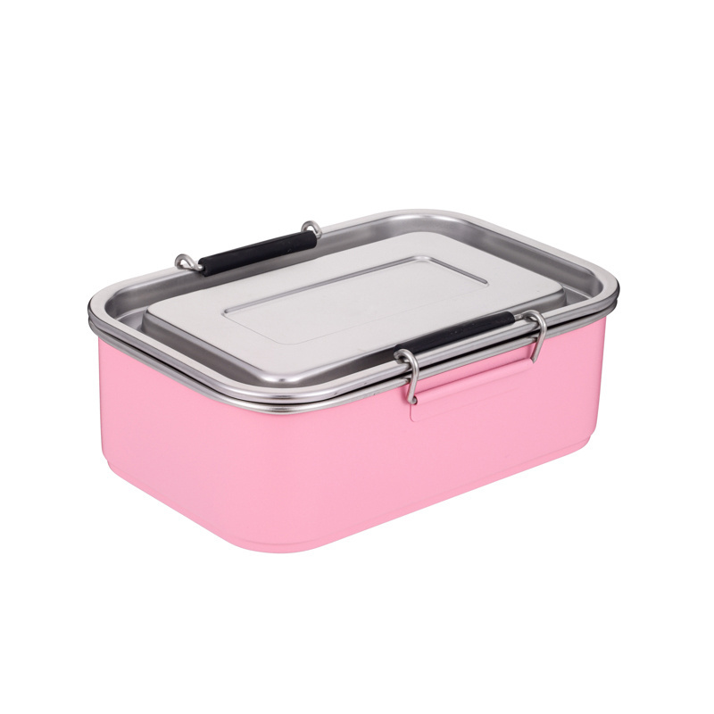 30oz Stainless Steel Lunch Bento Box 3 Compartments, Leak-Proof Food Containers for Travel Work Eco-Friendly Meal Storage