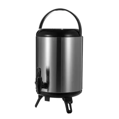 Large Capacity Double Walled 316 Stainless Steel Heat Preservation Thermos Bucket Milk Tea Barrel for Hotel Restaurant