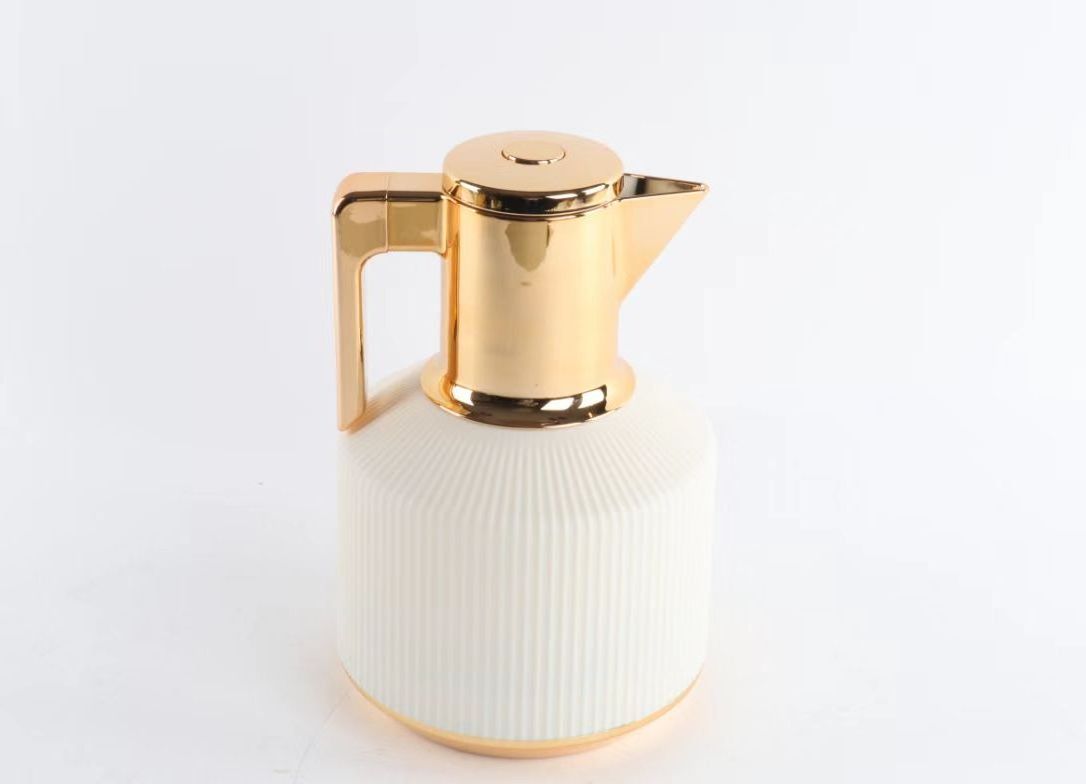 Modern Insulated Coffee Pot Arabic Flask 1.0L Coffee Thermos Hot Tea Water Bottle Thermos Kettle With Customized Service