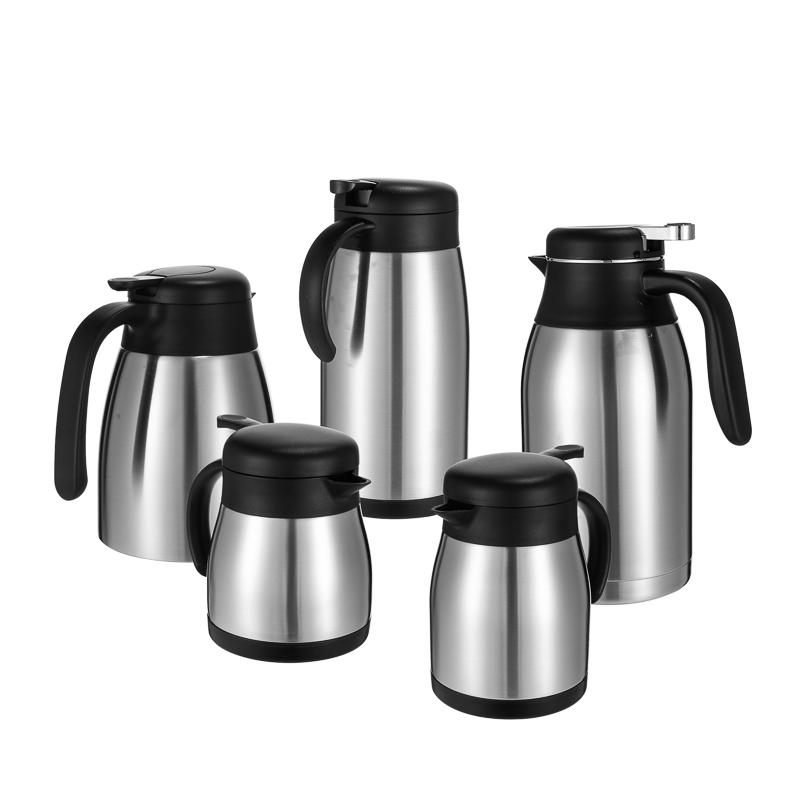 Factory Supply Large Capacity  Double Wall Thermos Vacuum Carafe Stainless Steel Coffee Pot for Cold Hot Water Bottle