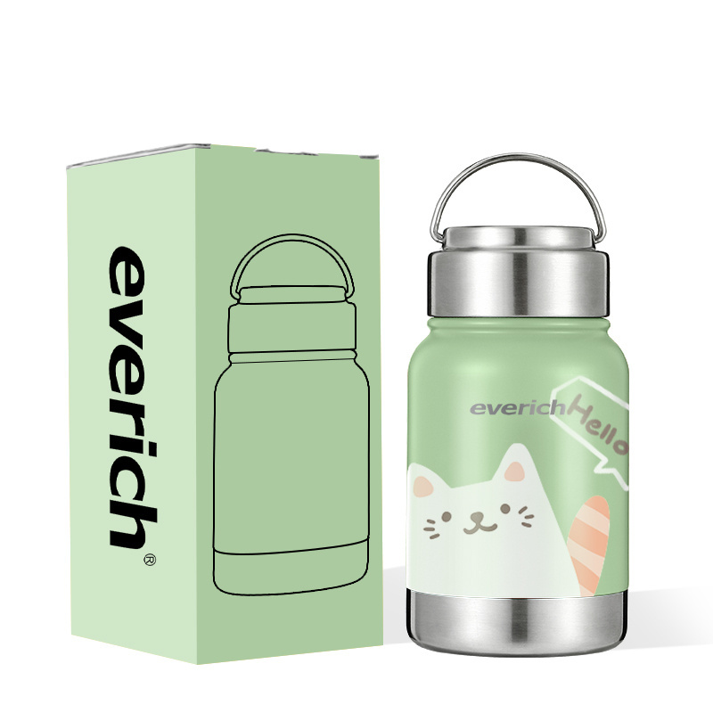 Hot Sales Children Double Wall Stainless Steel Vacuum Flask Insulted Water Bottle Thermos Flask Coffee Kettle with handle