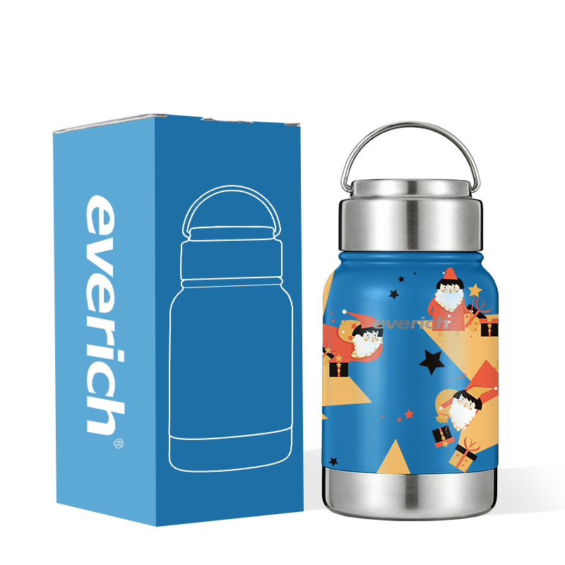 Hot Sales Children Double Wall Stainless Steel Vacuum Flask Insulted Water Bottle Thermos Flask Coffee Kettle with handle