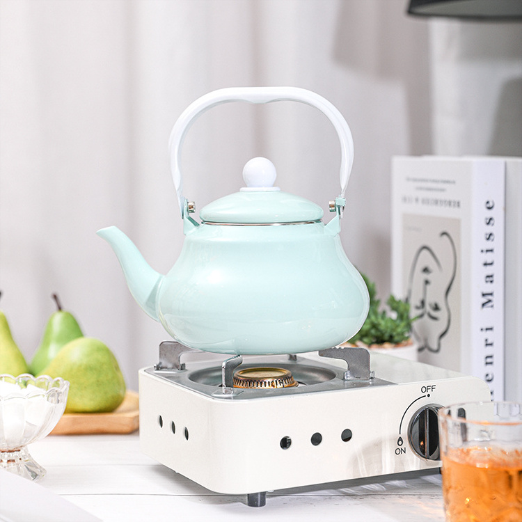 High Quality Wholesale Enamel Home Use Kettle 2.5L Enamel Teapot in Stock