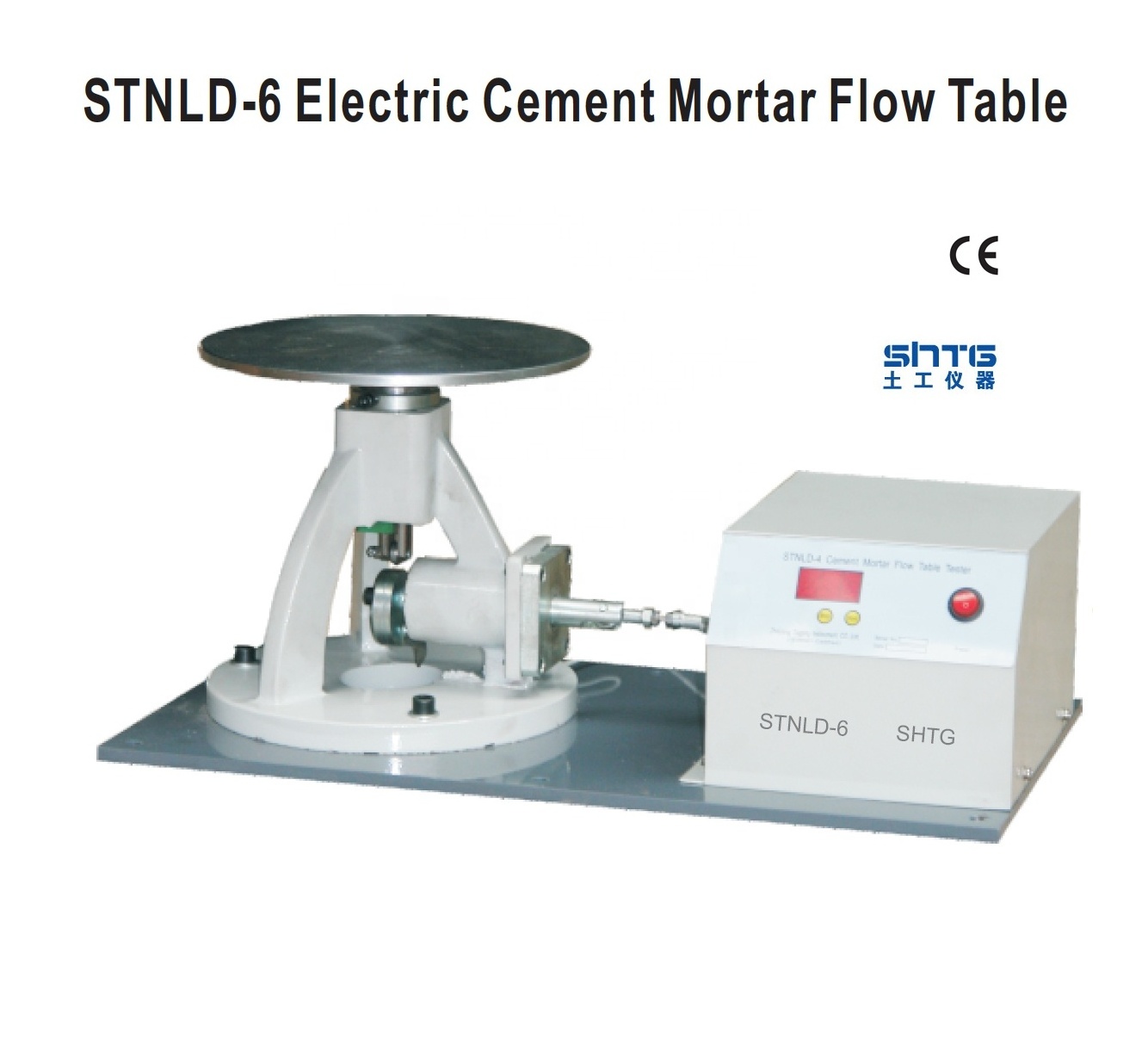 STNLD-6 Electric Cement Mortar Flow Table for Determining the Flow of Mortar Building lime Grout Mud Cement Concrete Apparatus