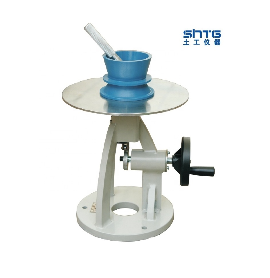 STNLD-5 Manual Cement Mortar Flow Table for Determining the Flow of Mortar Concrete Flow Meter Building lime Grout Mud Testing