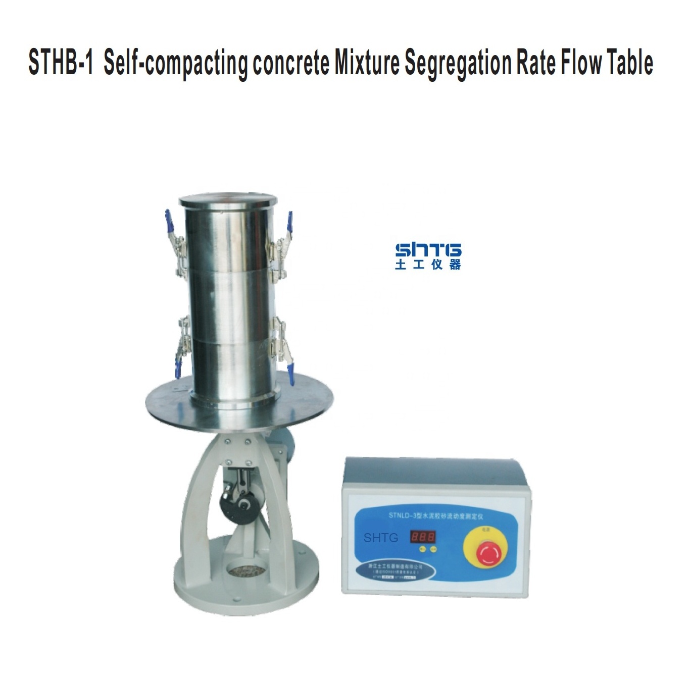 STHB-1 Self-compacting concrete Mixture Segregation Rate Flow Table Static Segregation Column Self-compacting concrete Mixture