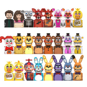 WM Blocks FNAF Anime figure toy five nights at freddy figure Mini building blocks Figure Kid building block sets model kits