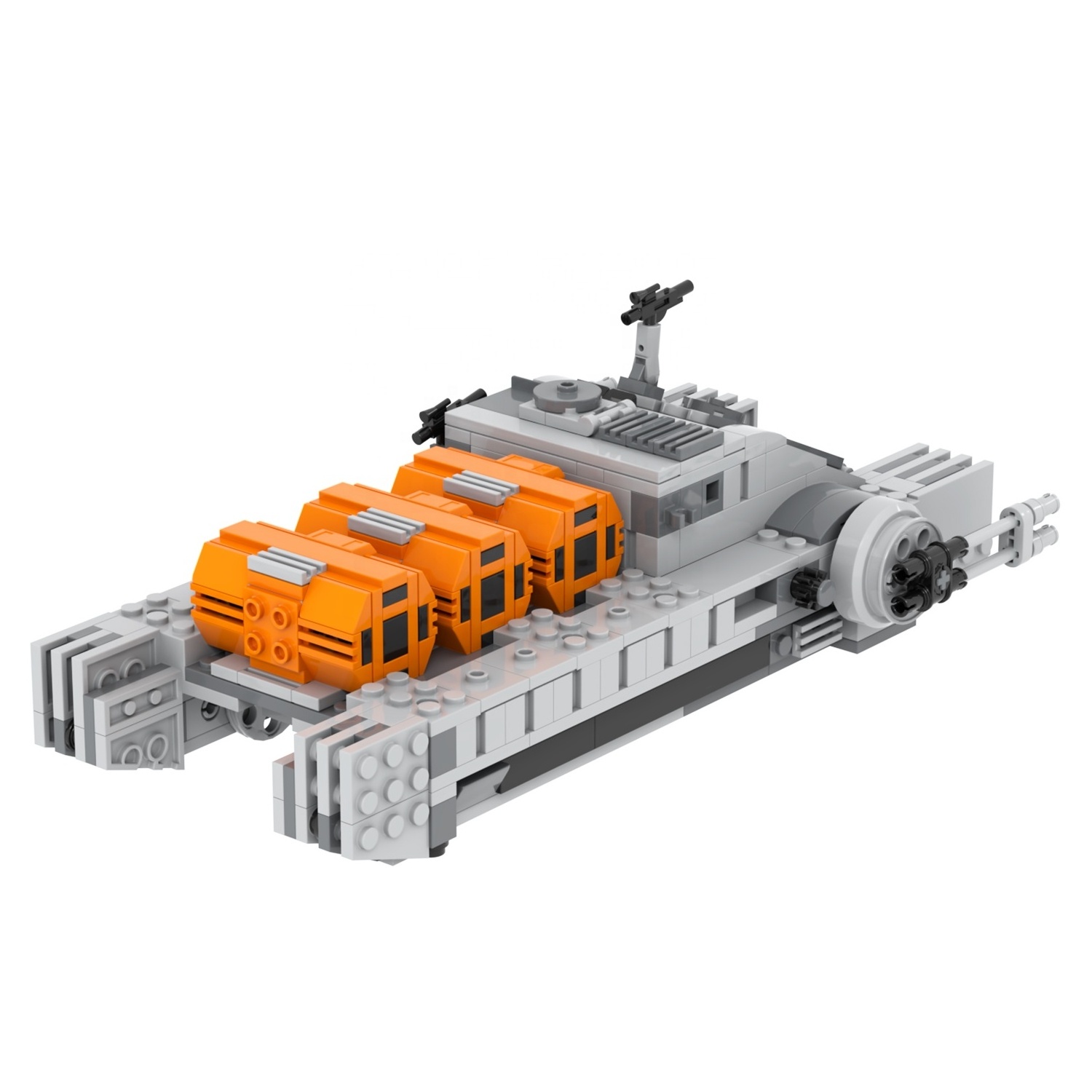 MOC Space wars Imperial Assault Hovertank Building Blocks set  Toys Children Gifts leguoguo juguetes para los ninos mould king