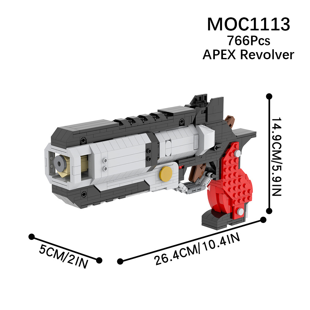 MOC1113 Game Series Legend Deformable Weapons Revolver Gun Model Educational toys anime figures Building Blocks kids toys