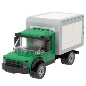 Famous brand City Tractor Trailer Vehicle with Cargo box Building Block sets blocks Home Decoration christmas toys mini toys