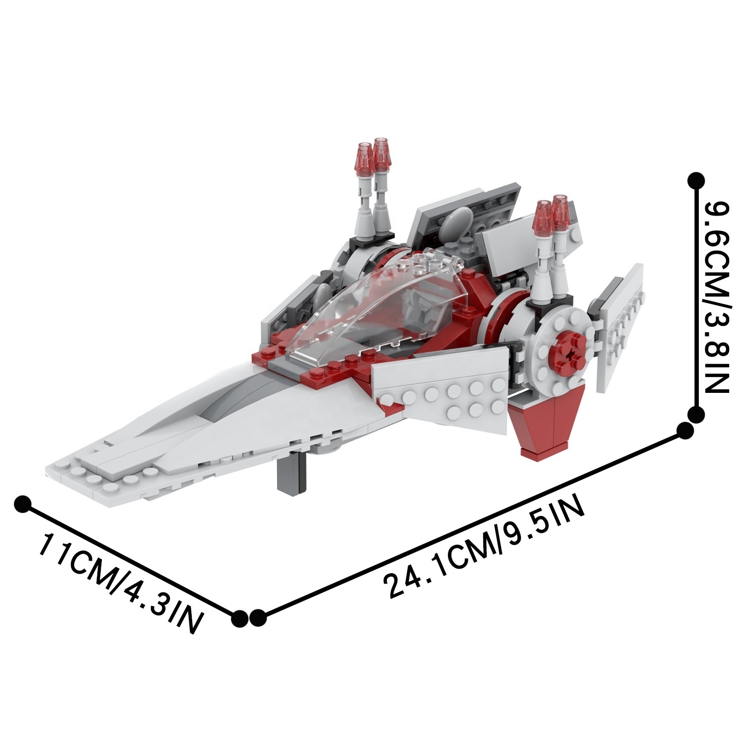 Block Set Star leguoguo Wars V-wing spacefighter no  Mini Action figures Building Blocks Toys  Building Kit  juguetes