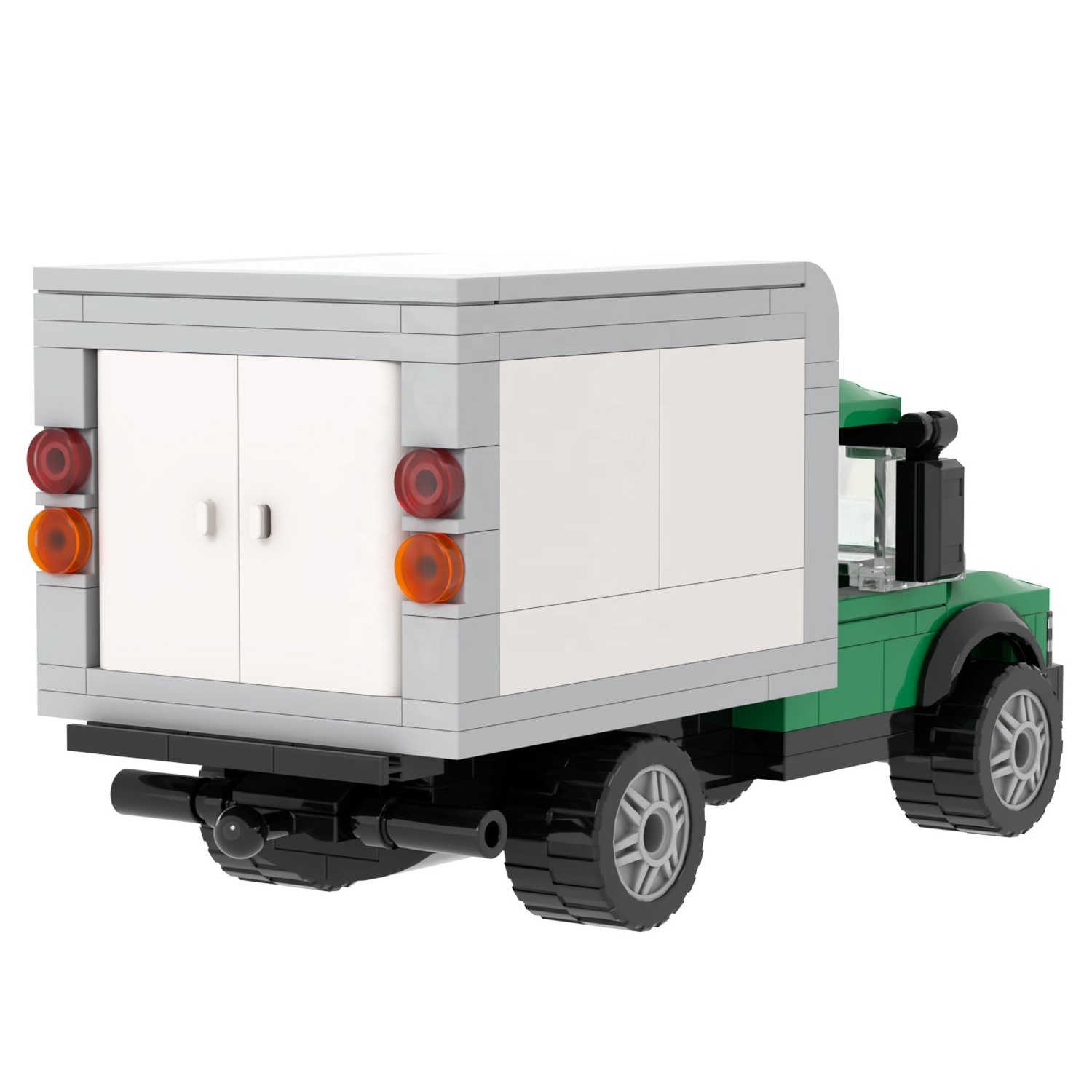 Famous brand City Tractor Trailer Vehicle with Cargo box Building Block sets blocks Home Decoration christmas toys mini toys