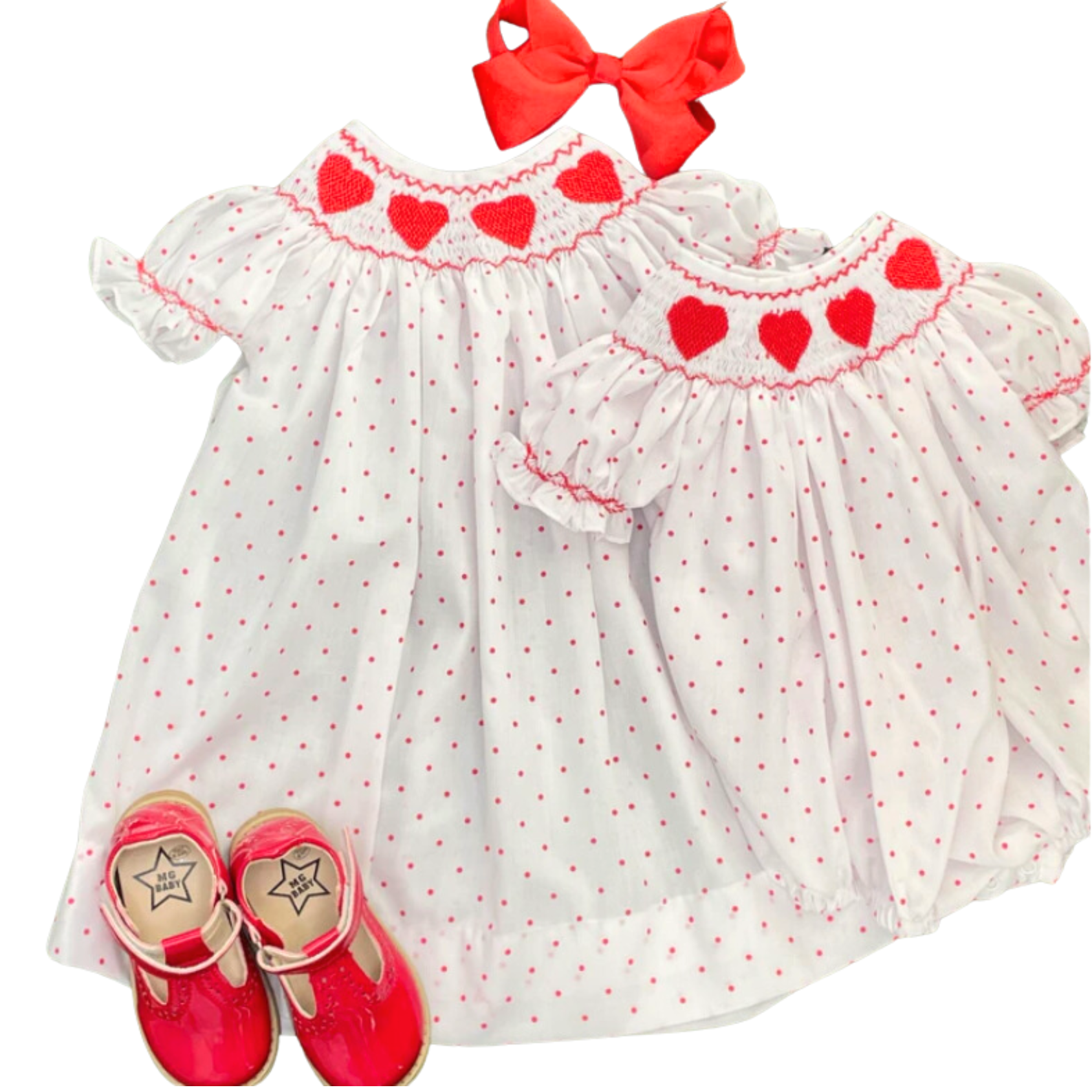 New Valentine 2024 Children Clothing Girl Smocked Dress For Princess From 2 Months To 12 Years OEM & ODM Wholesale