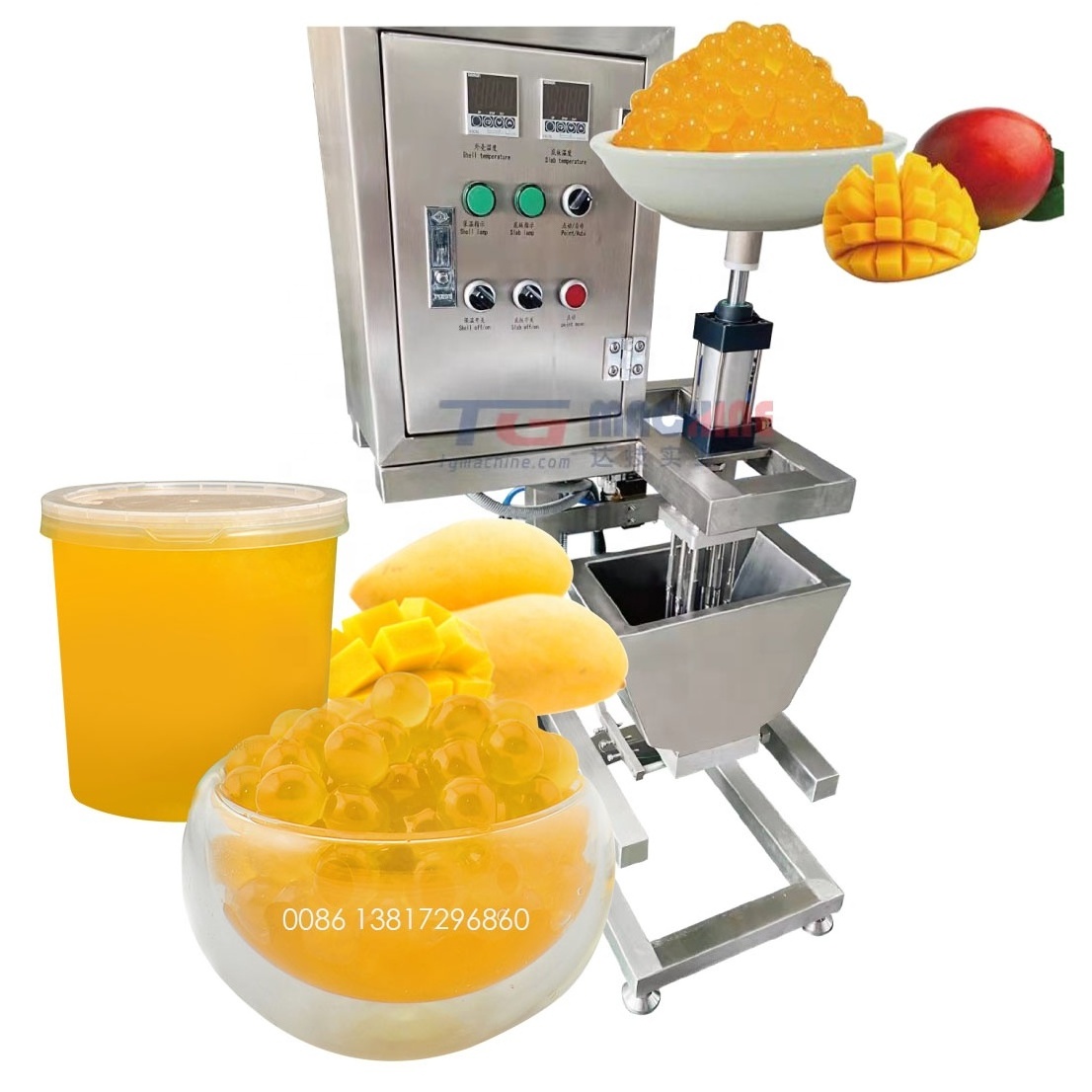 Small Best Selling Juice Ball Bursting Balls production equipment popping boba making machine