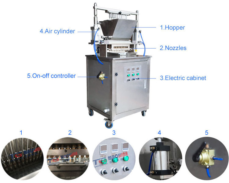 TG Cheap price semi-automatic lab use small jelly candy maker making depositing production machine