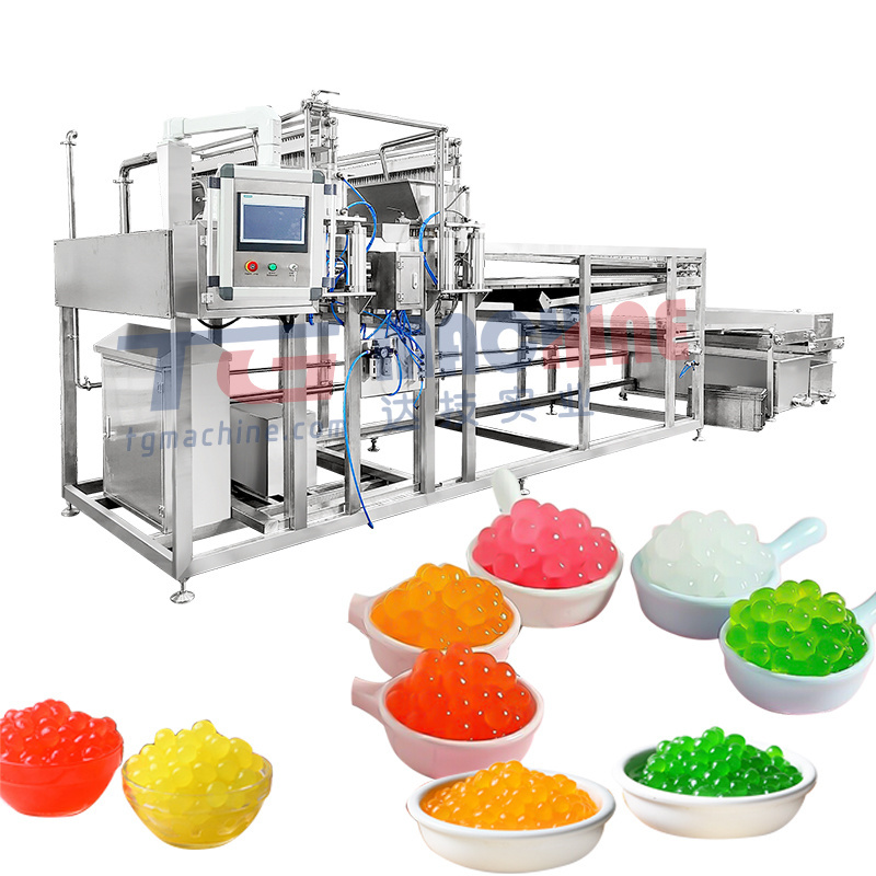 automatic tapioca  pearl ball processing machine juice filling popping boba making machine