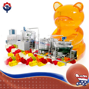 TGmachine Hot sale confectionery fully automatic 50kg/h jelly gummy candy depositing line