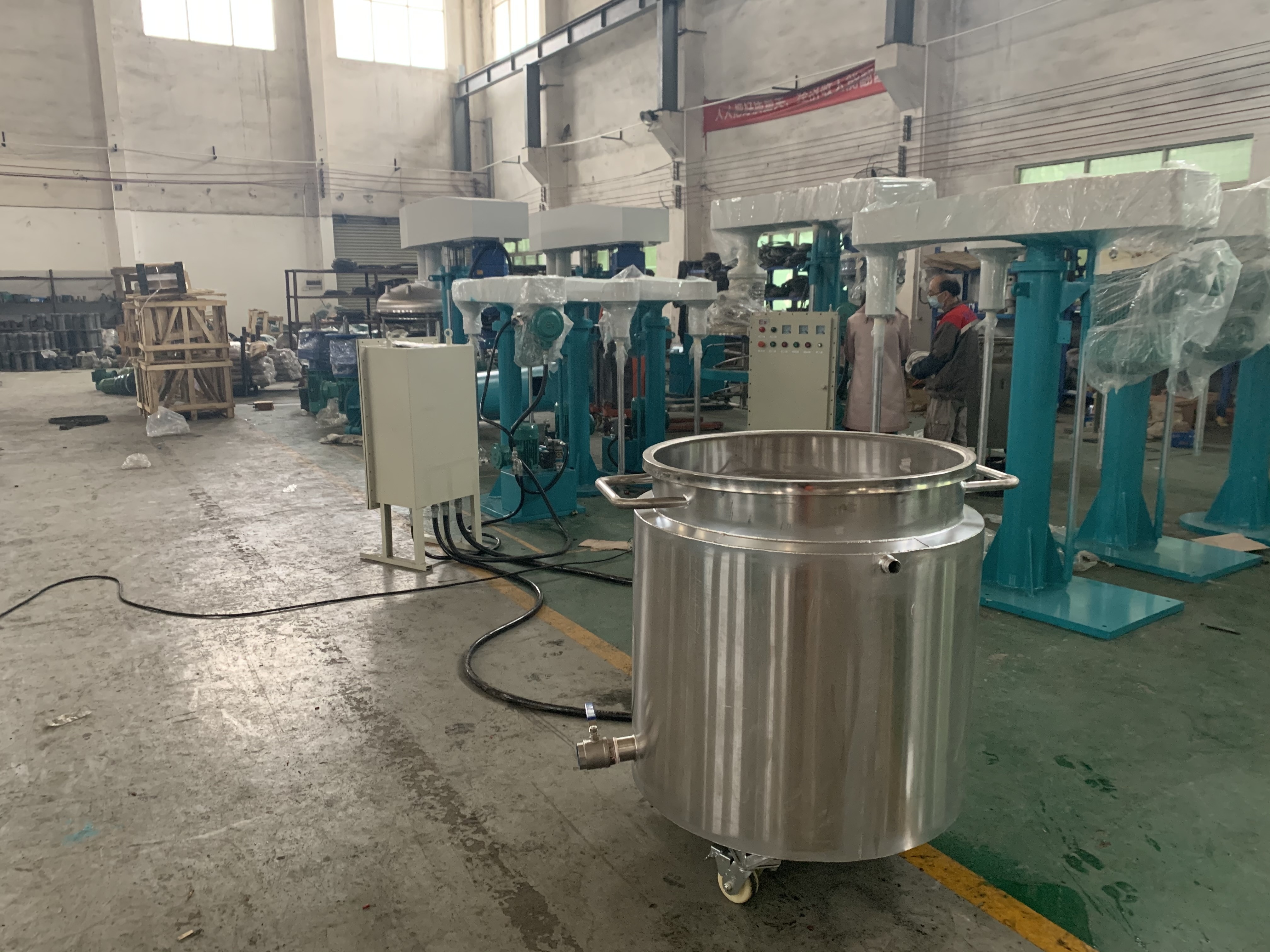 Solvent Paints Making Machine High Speed Disperser Paint Polyurethane Mixing Dispersion Mixer