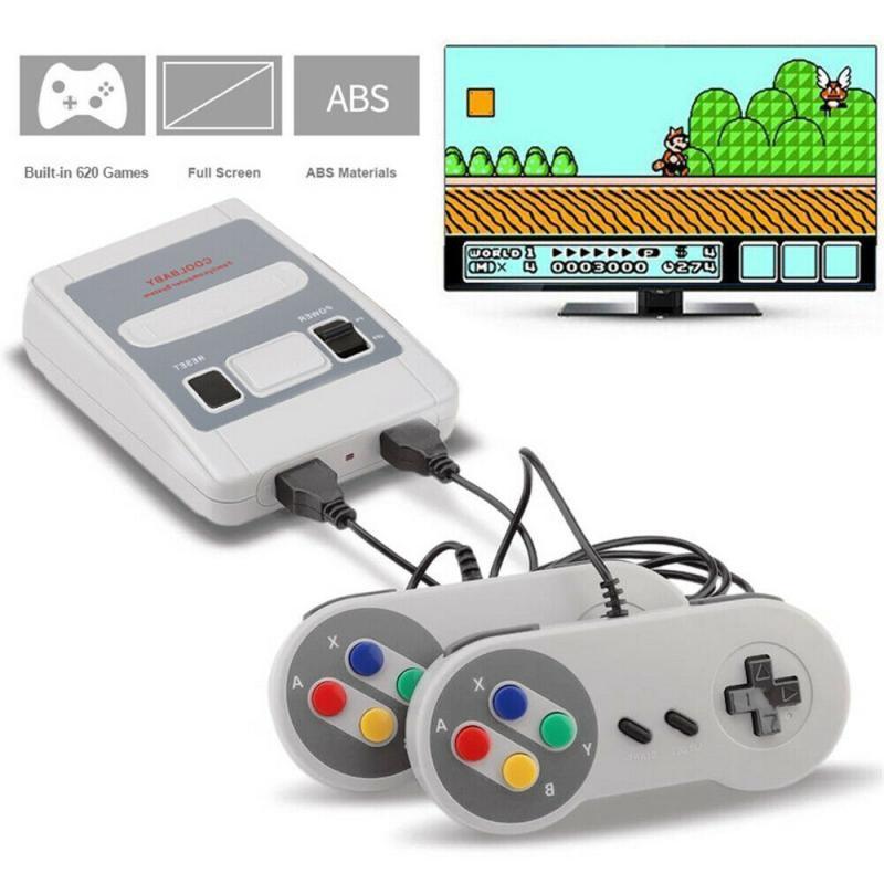 SUPER MINI SNES SFC N-ES Retro Classic Video Game Console TV Game Player Built-in 821 Games with Dual Gamepads