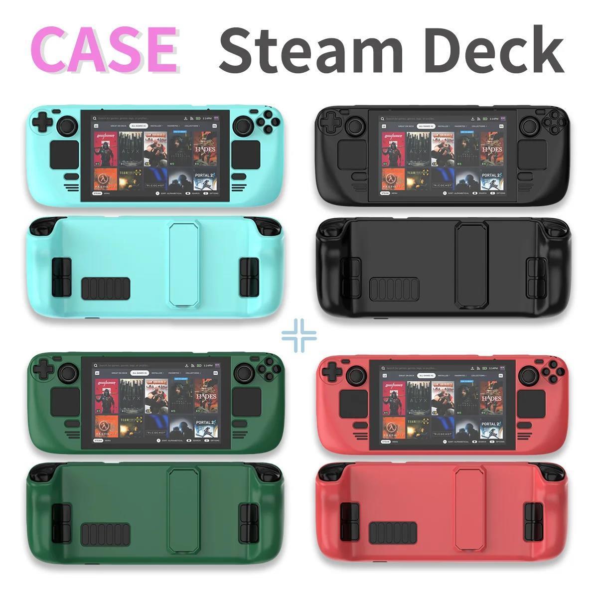 Deck Shockproof Protective Case With Kickstand Full Hard Shell For Steam Deck Silicone Case With Cover Game Accessories