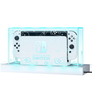 Dust Cover for Nintendo Switch/OLED Dust Cover Light Emitting Base Box Switched Acrylic Host Shell Oled Clear Protective Cover